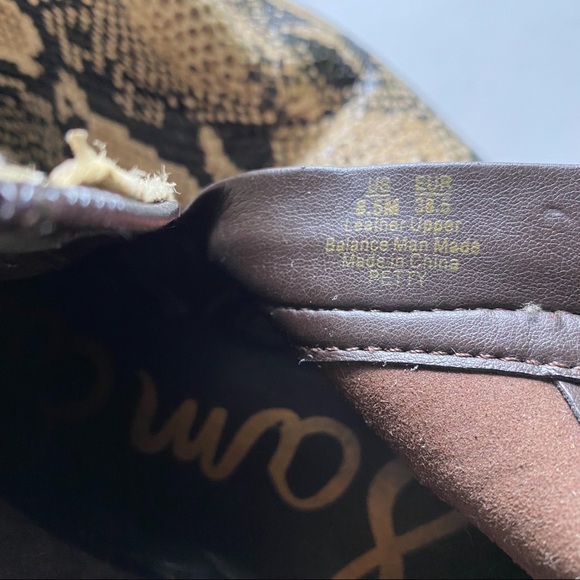 Sam Edelman PETTY Snake Skin Ankle Boots Sz 8.5 - Picture 6 of 8